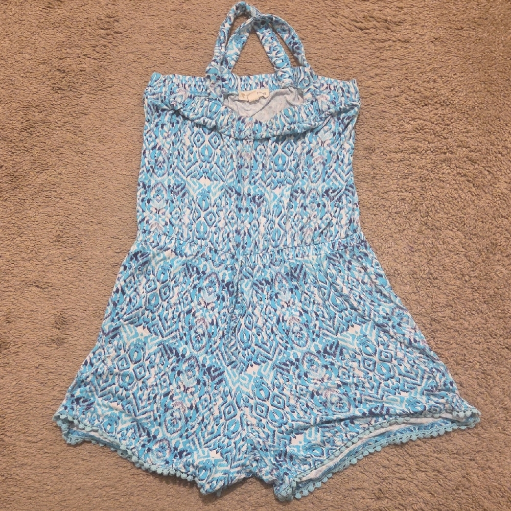 Tucker + Tate Blue and White Patterned Kids One Piece